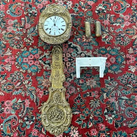 French Morbier Comtoise Wall Clock