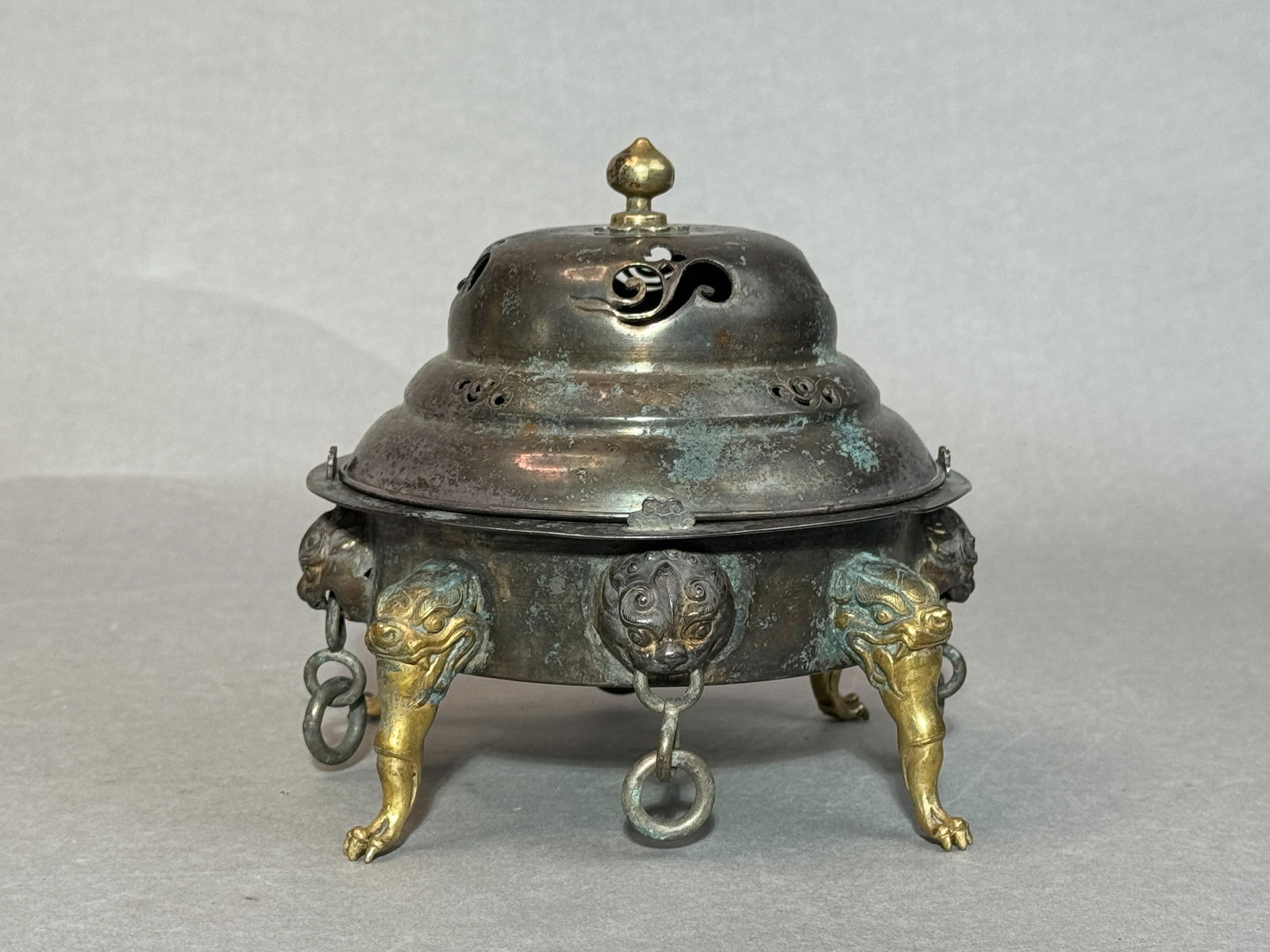 Early Japanese Bronze Censer with Gilt (1 of 13)