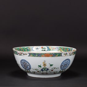 A LARGE DOUCAI BOWL