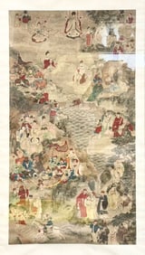 Anonymous (18th Century) - Large Chinese Painting of Deities