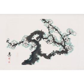 Xie Zhiliu (1910 - 1997) - Chinese Painting of Plum Blossom