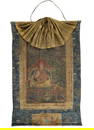 Rare Tibetan Thangka with depiction of the 1st Dalai Lama, 17th/18th Century