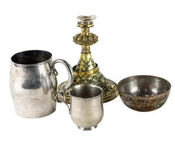 A German gilt silver chalice base