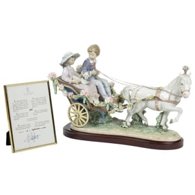 A large Lladro porcelain figural group