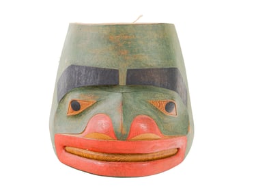 A Pacific Northwest mask by Gene Brabant (b.1946, British Columbia), 1986