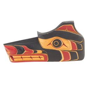 A Pacific Northwest plaque of a wolf by Jack James