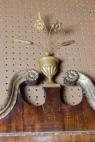 An American Federal partial gilt and mahogany looking glass or mirror circa 1800