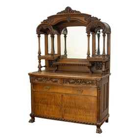 A late Victorian sideboard circa 1890