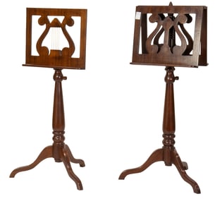 An adjustable music stand group