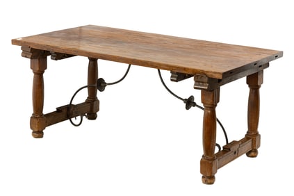 A Spanish Colonial dining table
