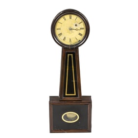 A Howard & Davis eglomise 'No 5' banjo clock