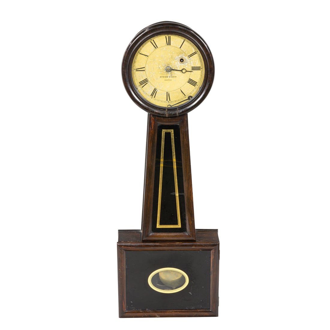 A Howard & Davis eglomise 'No 5' banjo clock (1 of 5)