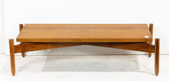 A Modern Brazilian hardwood coffee table
