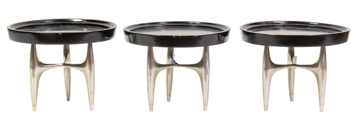 A suite of three Modernist Donald Deskey for Charak Modern low tables