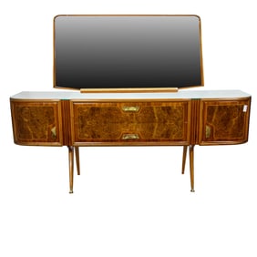 An Italian Mid-Century Modern Carlo de Carli (Italy, 1910-1999) commode with mirror