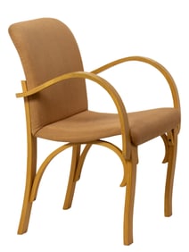 Three Peter Danko bentwood upholstered 'Everychair Series' armchairs