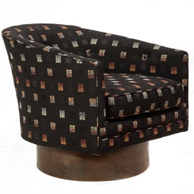 A Milo Baughman tub chair, circa 1970