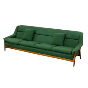 A Folke Ohlsson for Dux sofa with cushions and two pillows