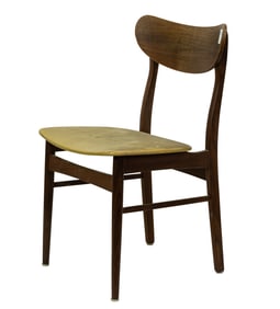 A Danish Modern teak dining side chair