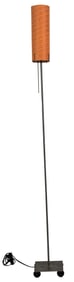 A Lewis + Clark 'Jumbo' floor lamp with orange shade