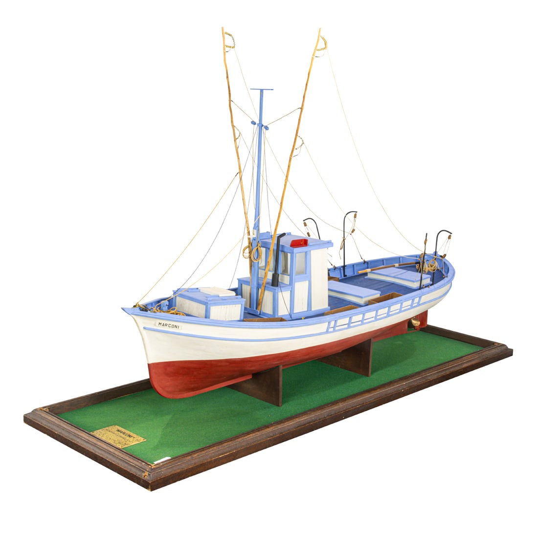 A scratch built fishing boat model of the "Marconi" Monterey (1 of 7)
