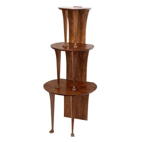 A set of three Punt Mobles nesting tables or convertible to etagere