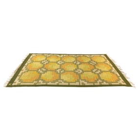 A Scandinavian flatweave carpet