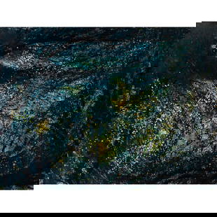 Painting, D. Alex Grant: D. Alex Grant (American, 20th century), Untitled (Marbled Blue), 1968, mixed media on board, signed and dated lower right, board (unframed): 36"h x 48"w