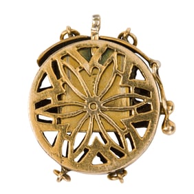 A 14k gold multi-strand clasp