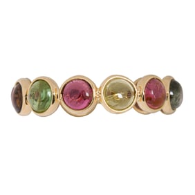 A tourmaline and 18k gold ring