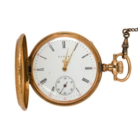 An Elgin 1911 14k gold pocketwatch