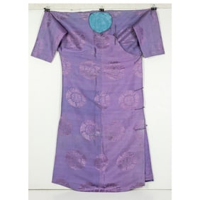 A Chinese purple-ground gentleman's robe