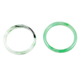 (lot of 2) Chinese jadeite bangles