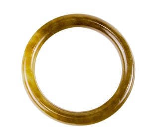 A Chinese celadon jade bangle