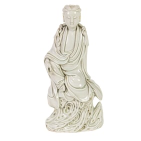 A Chinese Dehua seated figure of Guanyin