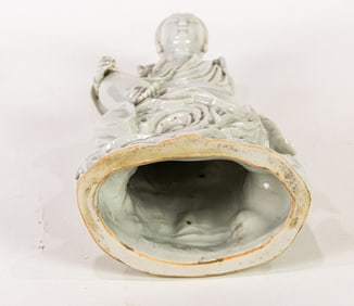 A Chinese Dehua standing figure of Guanyin