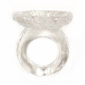 A rock crystal ring