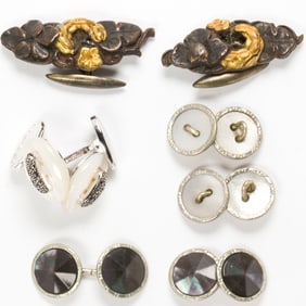 A group of cufflinks