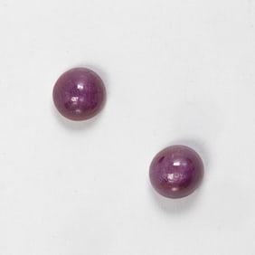 Two star ruby cabochon
