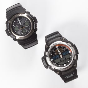 Two Casio wrist watches