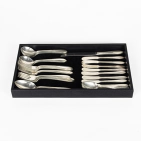 A National sterling partial flatware service