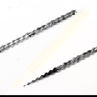 A vintage Waterman Ideal silver overlay ladies' pencil with American lever fill: A vintage Waterman Ideal silver overlay ladies' pencil with American lever fill, 5.5"l