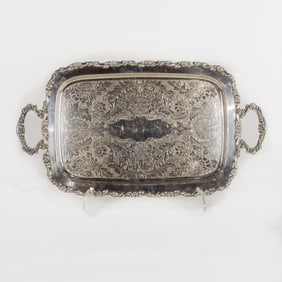 An Oneida silverplated tray