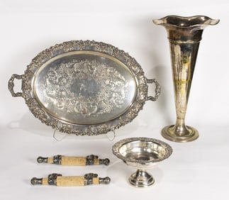 A group of silver plate