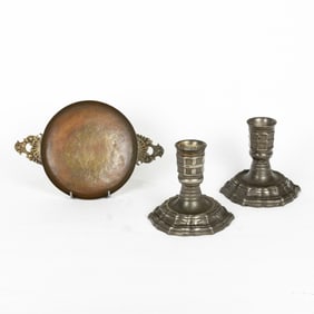 A group of Continental metal work