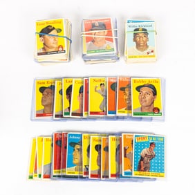 A group of approximately 120 baseball cards
