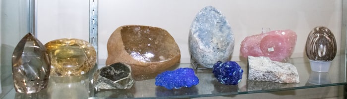 A group of specimen stones
