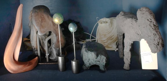 A group of Contemporary sculptures