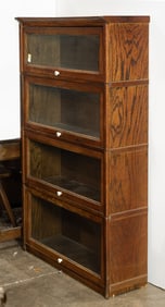 A barrister style four-door bookcase