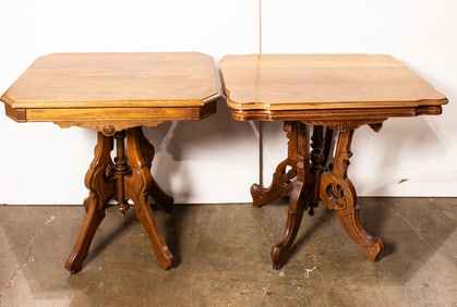 A pair of Eastlake side tables